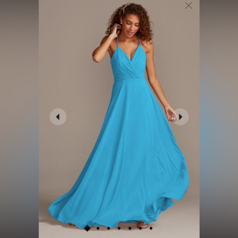 Turquoise Blue Bridesmaid Dress